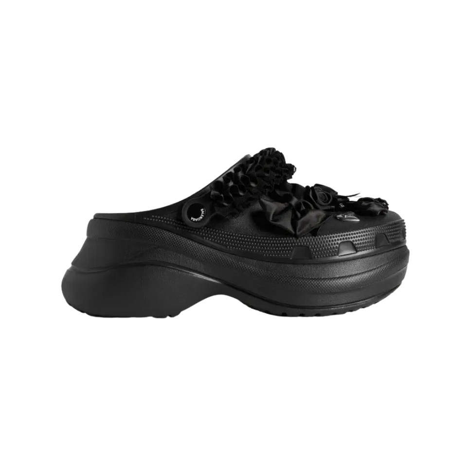Balenciaga Crocs Mule Jibbitz In Black