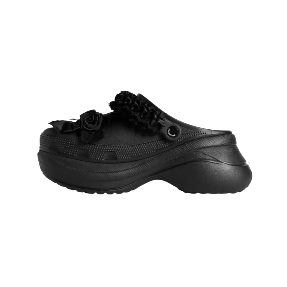 Balenciaga Crocs Mule Jibbitz In Black