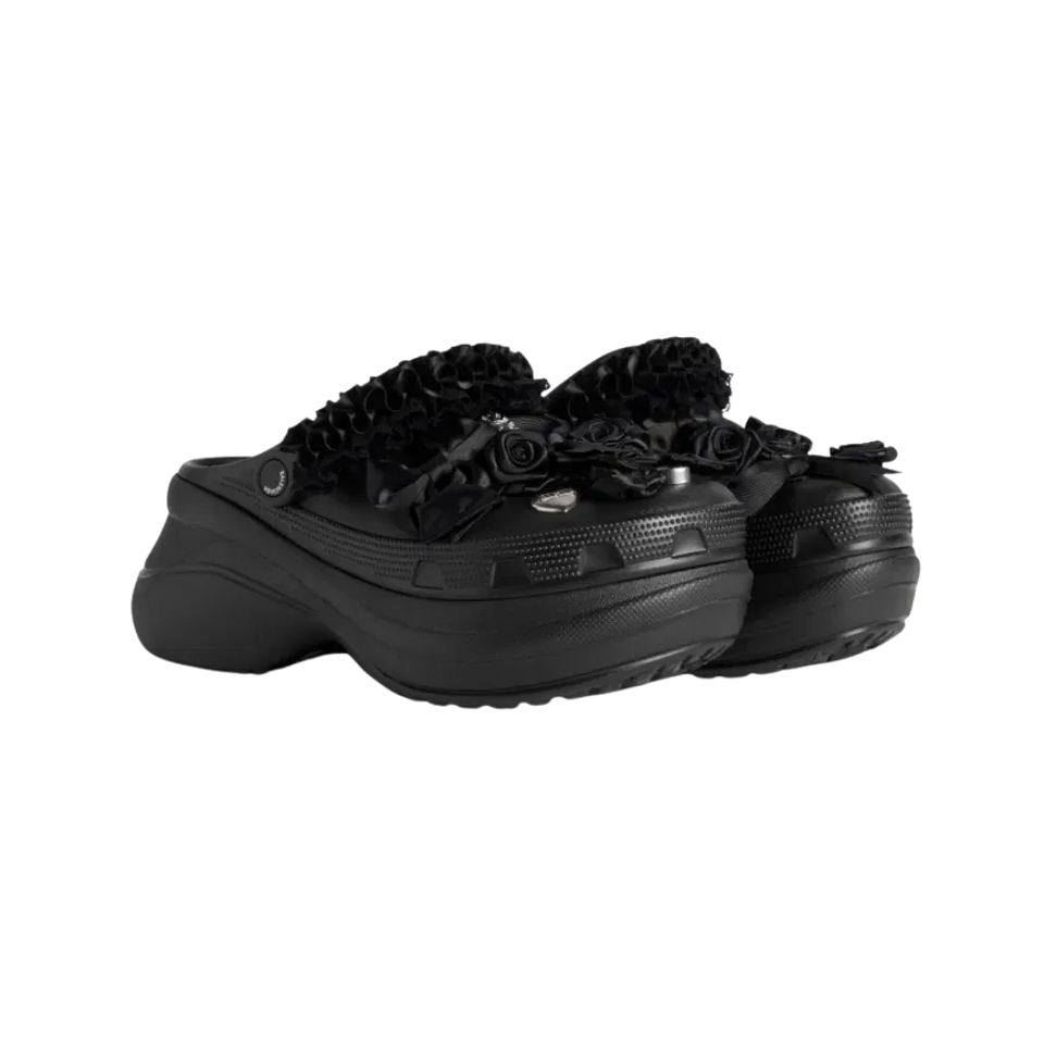 Balenciaga Crocs Mule Jibbitz In Black