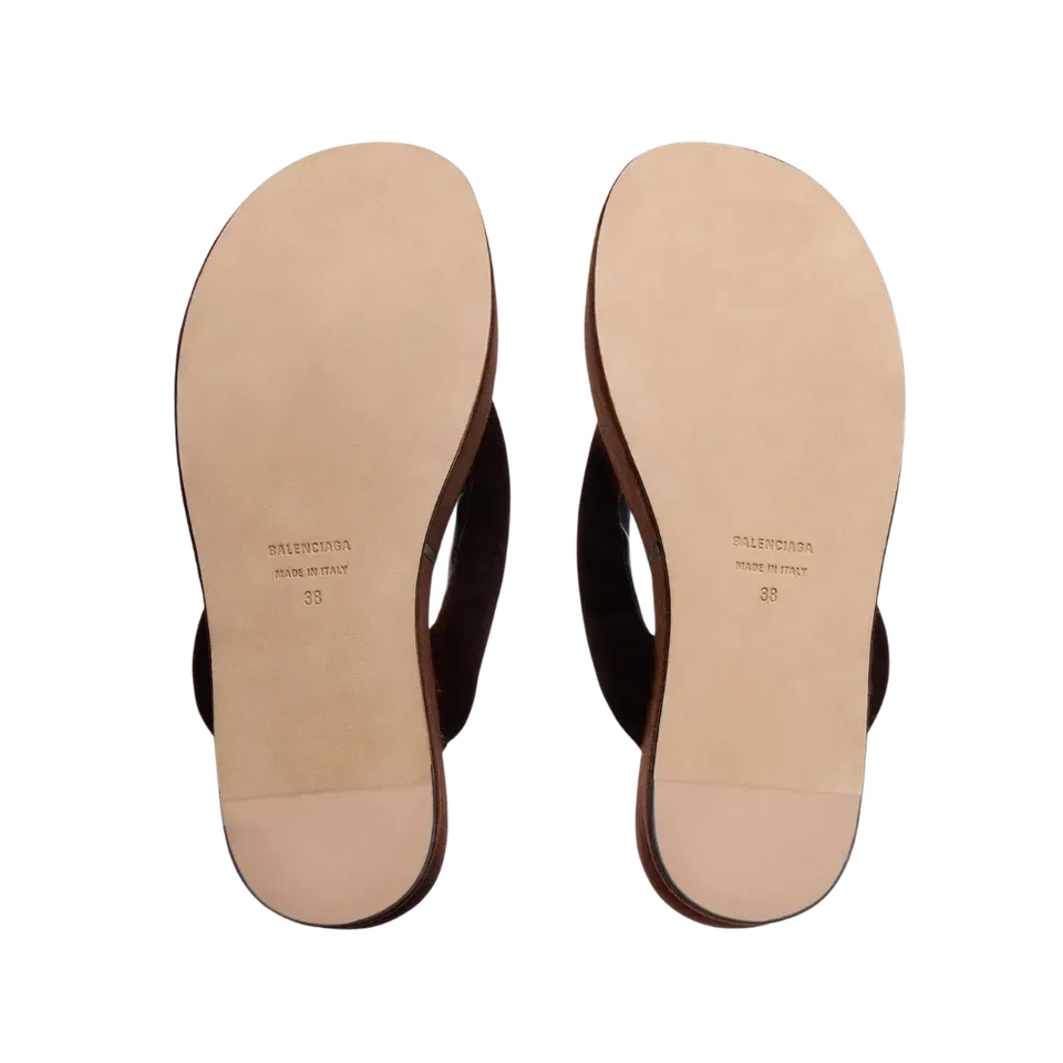 Balenciaga Gaeta Thong In Moka