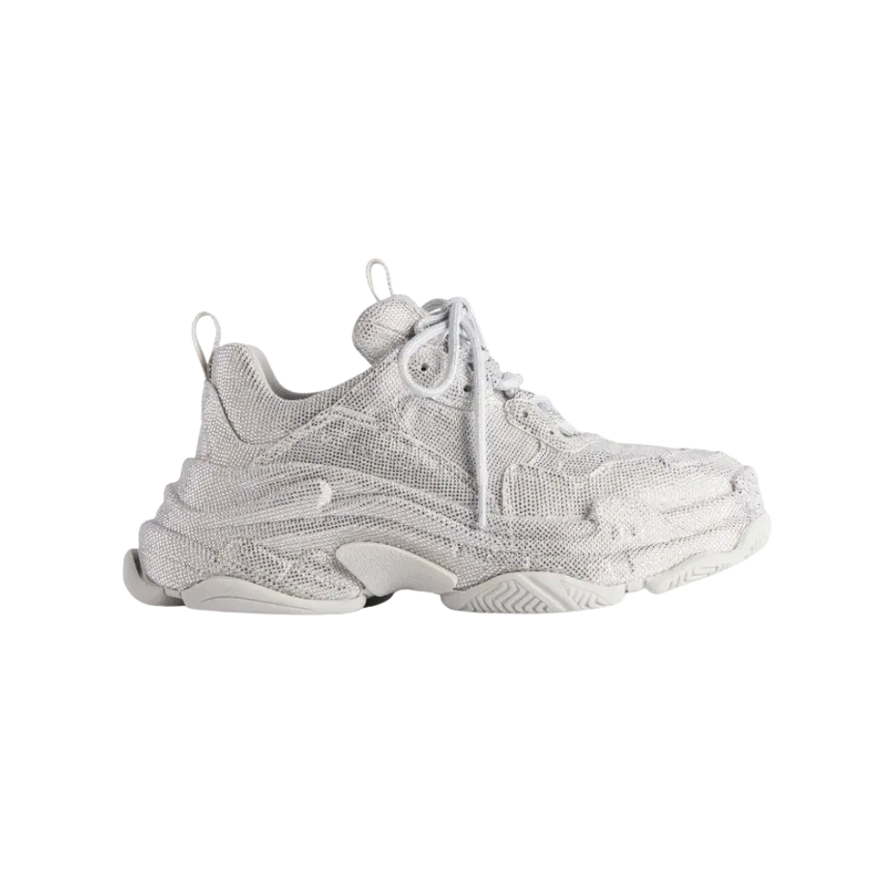 Balenciaga Triple S Light Grey Rhinestones (Women's)