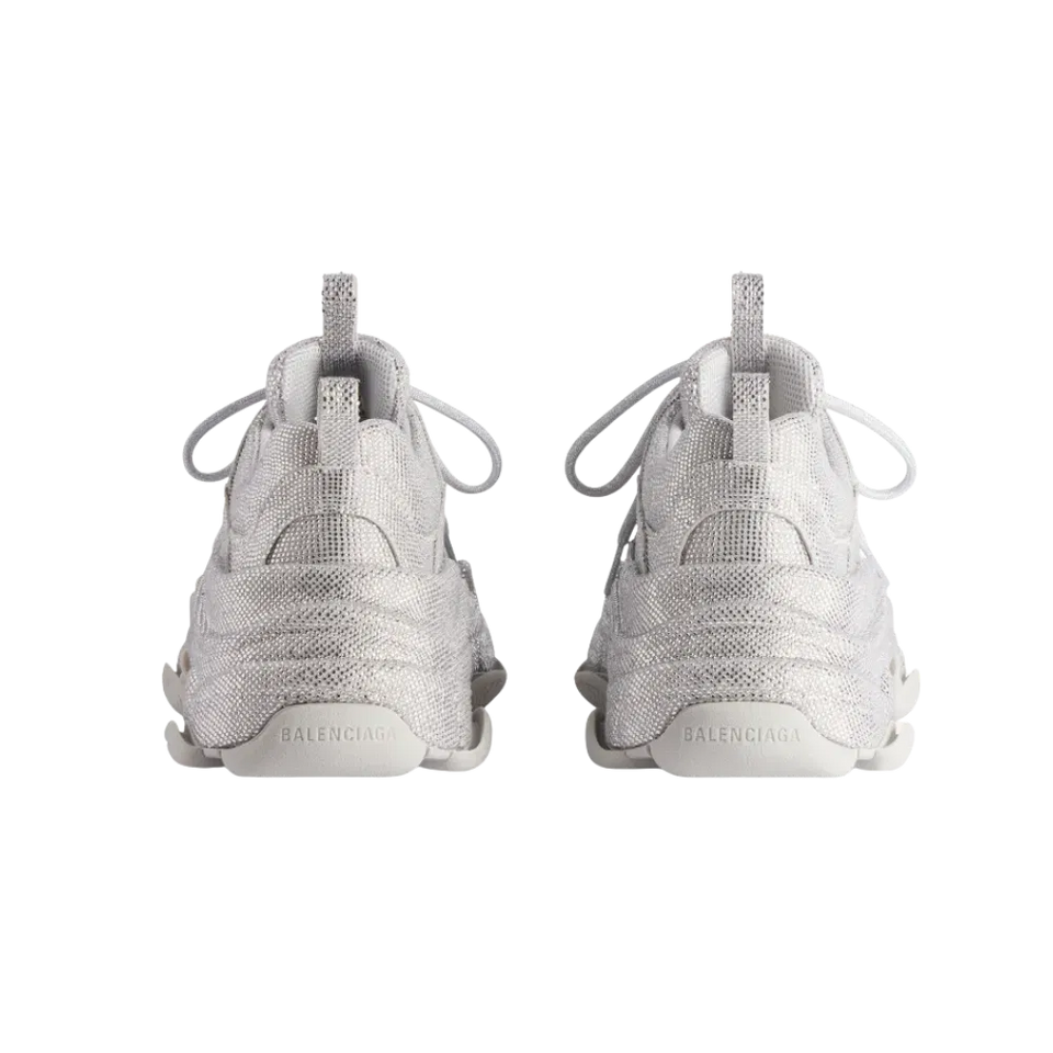Balenciaga Triple S Light Grey Rhinestones (Women's)
