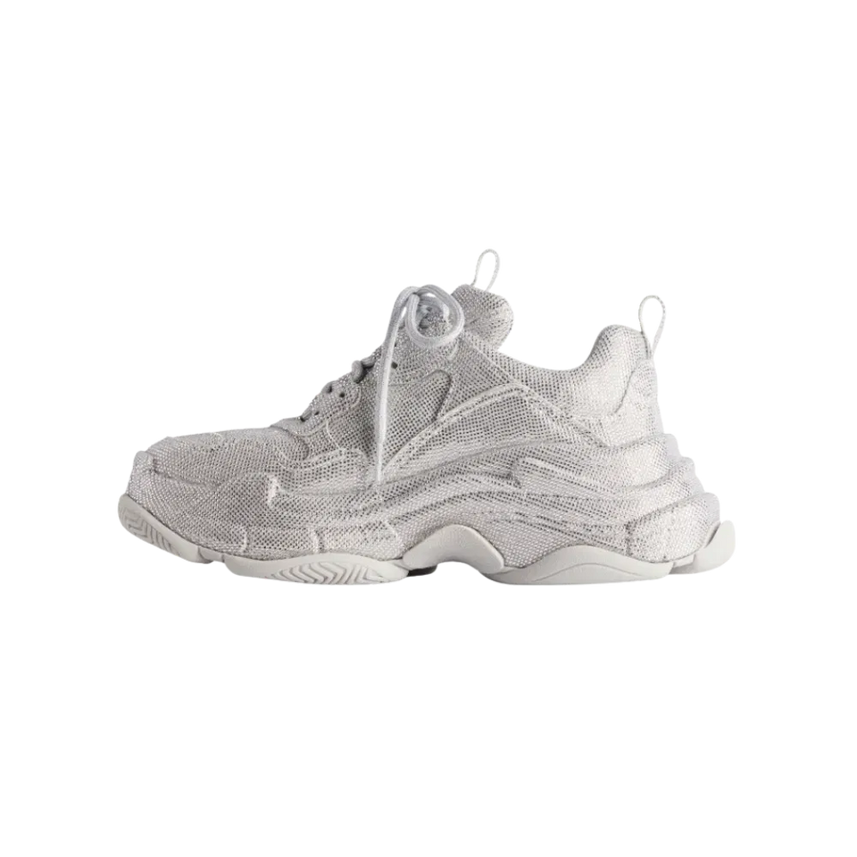 Balenciaga Triple S Light Grey Rhinestones (Women's)