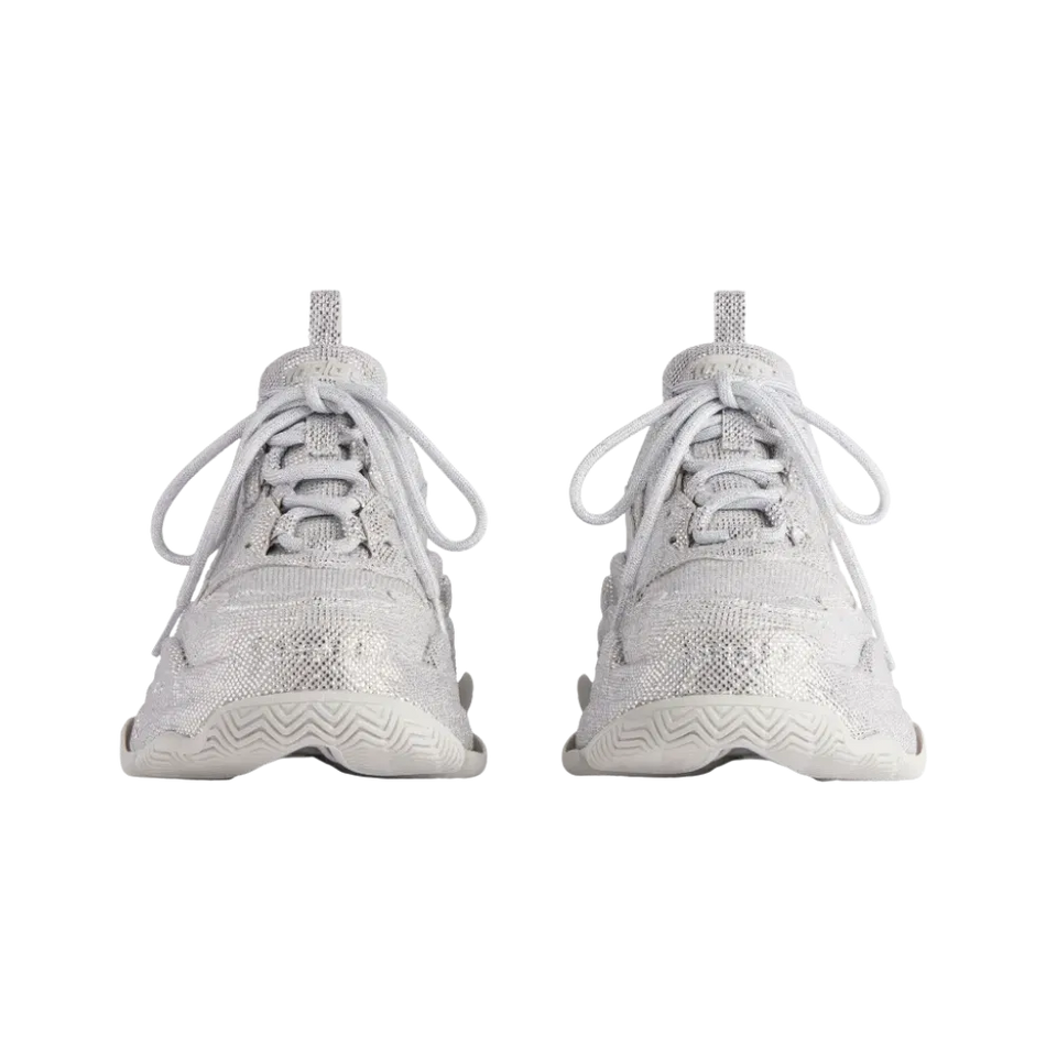Balenciaga Triple S Light Grey Rhinestones (Women's)