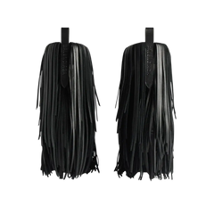 Balenciaga Avenue Fringe Bootie In Black