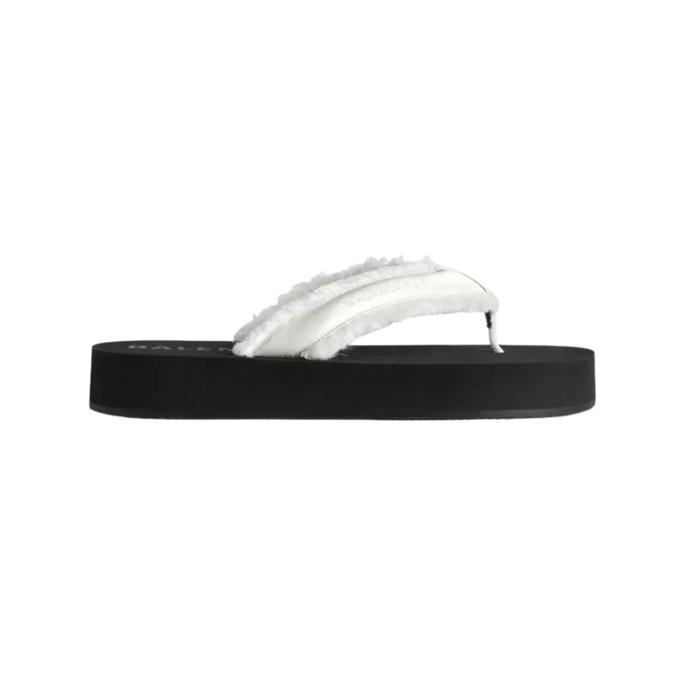 Balenciaga Jet Lag Thong In Off White