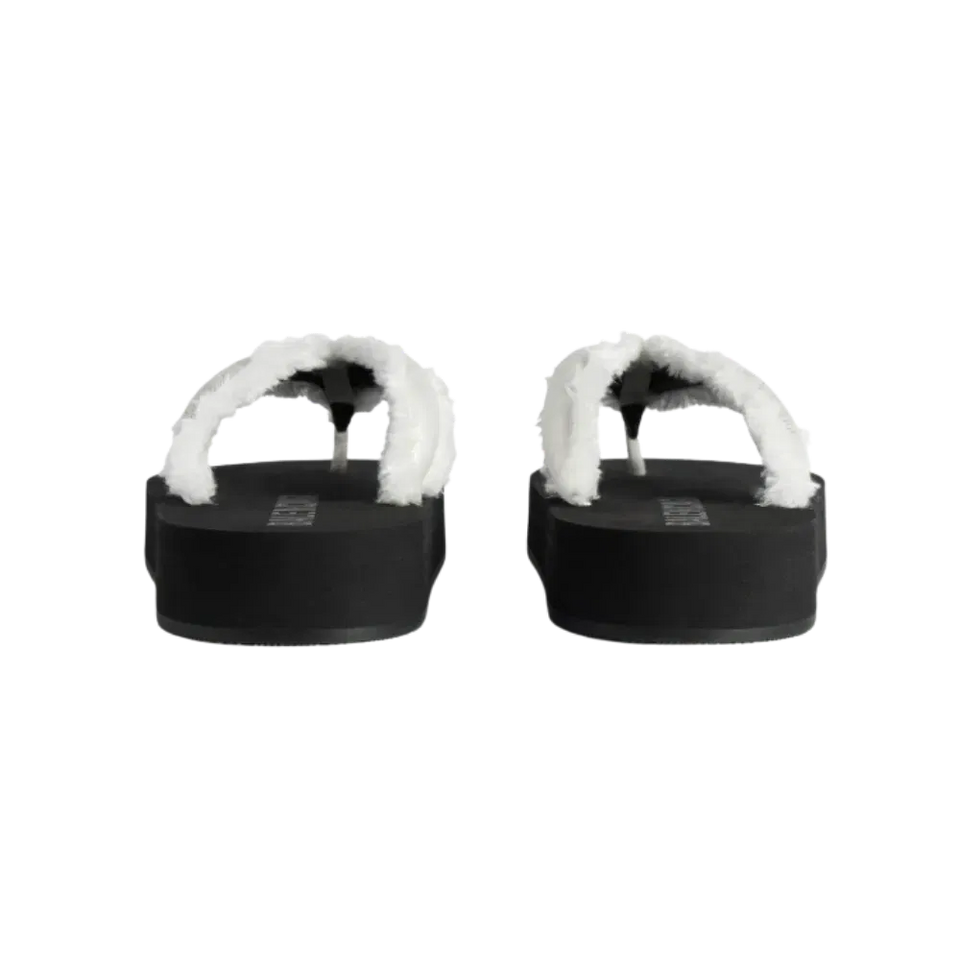 Balenciaga Jet Lag Thong In Off White