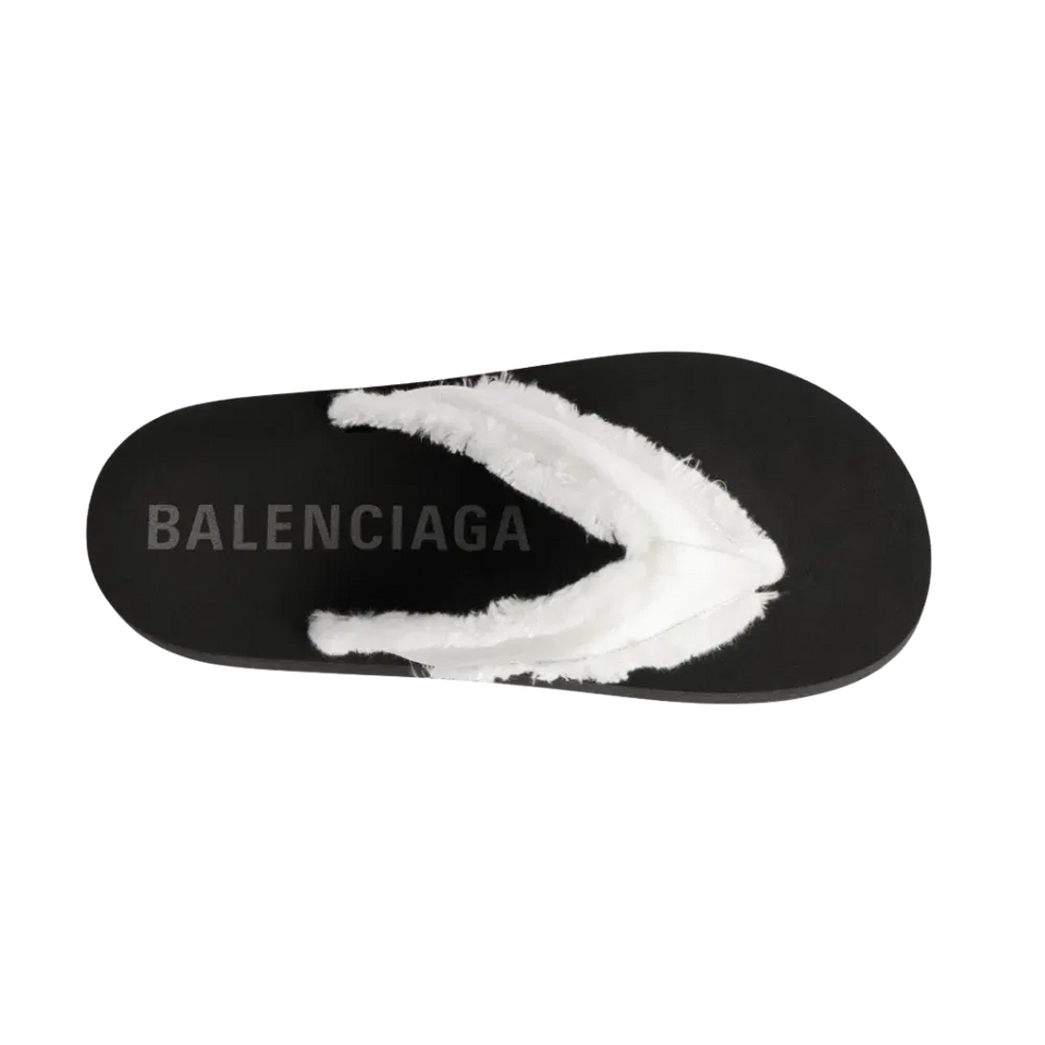 Balenciaga Jet Lag Thong In Off White
