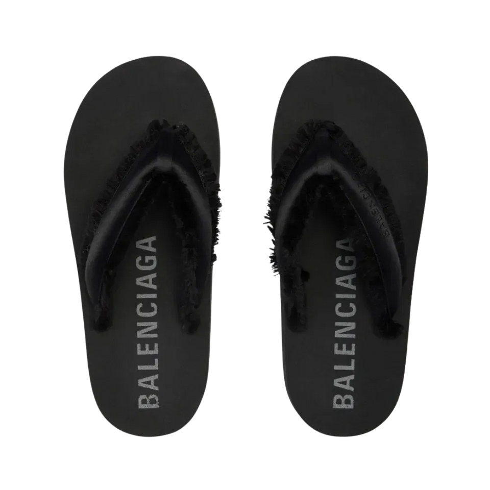Balenciaga Jet Lag Thong In Black