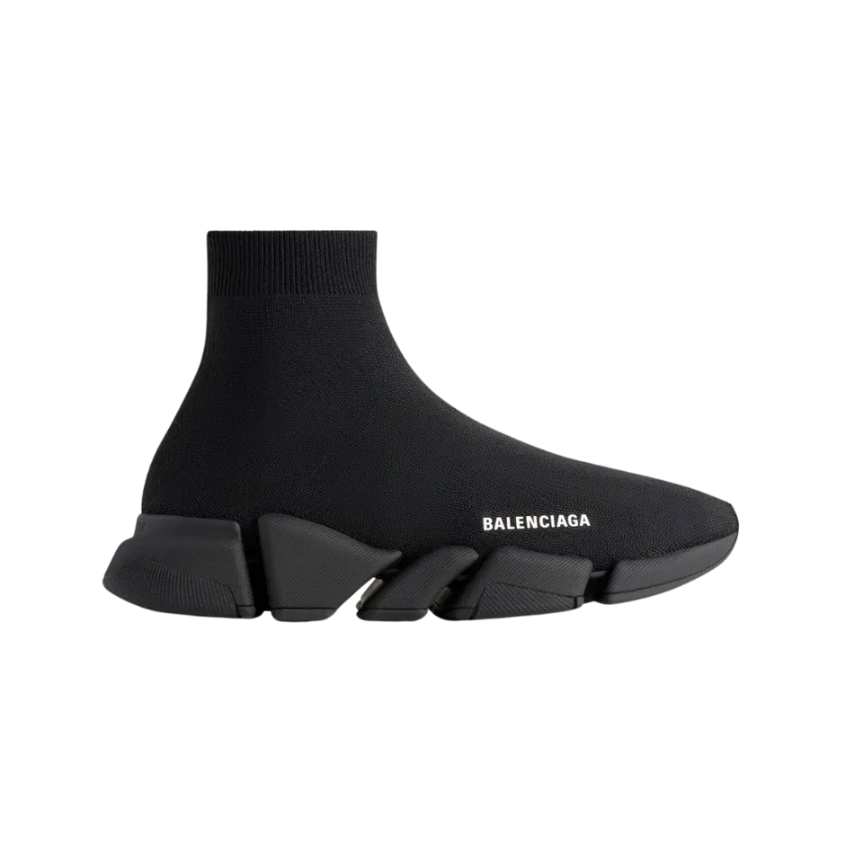 Balenciaga Speed 2.0 Recycled Knit Sneaker in Black