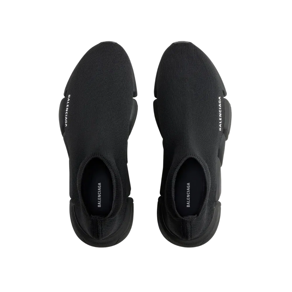 Balenciaga Speed 2.0 Recycled Knit Sneaker in Black