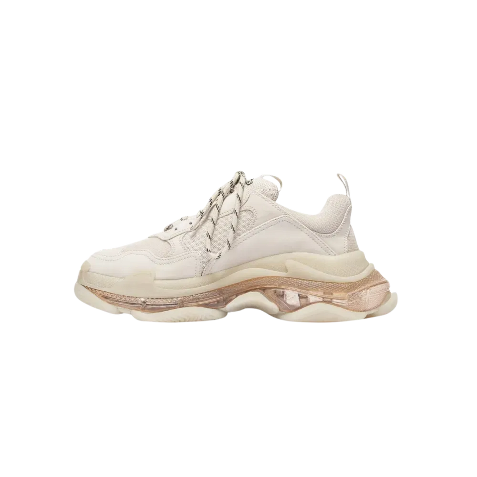 Balenciaga Triple S Clear Sole Sneaker In White