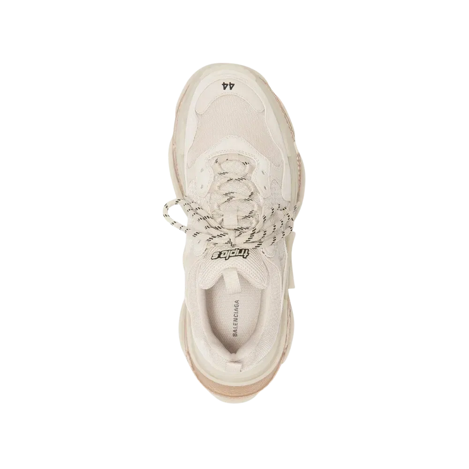 Balenciaga Triple S Clear Sole Sneaker In White