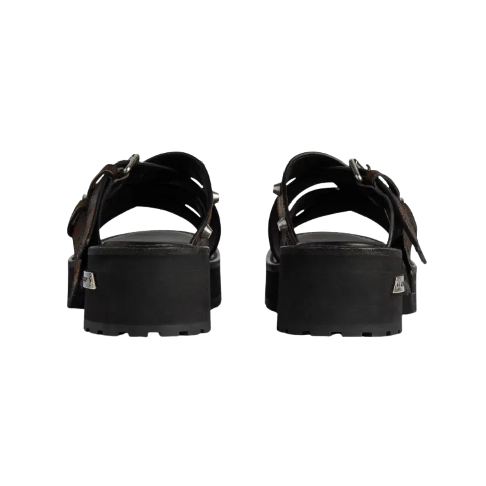 Balenciaga Venom Open Mule In Brown