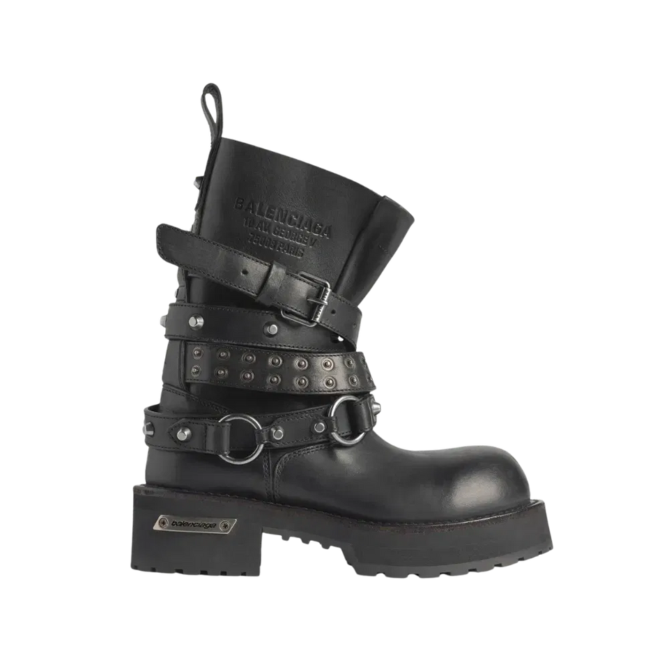 Balenciaga Venom City Bootie In Black