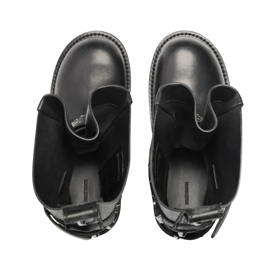 Balenciaga Venom City Bootie In Black