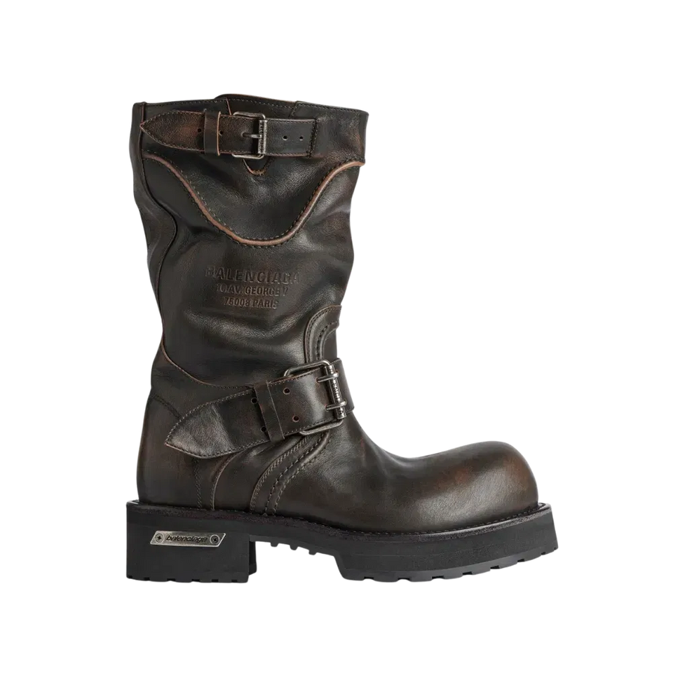 Balenciaga Venom Boot In Brown