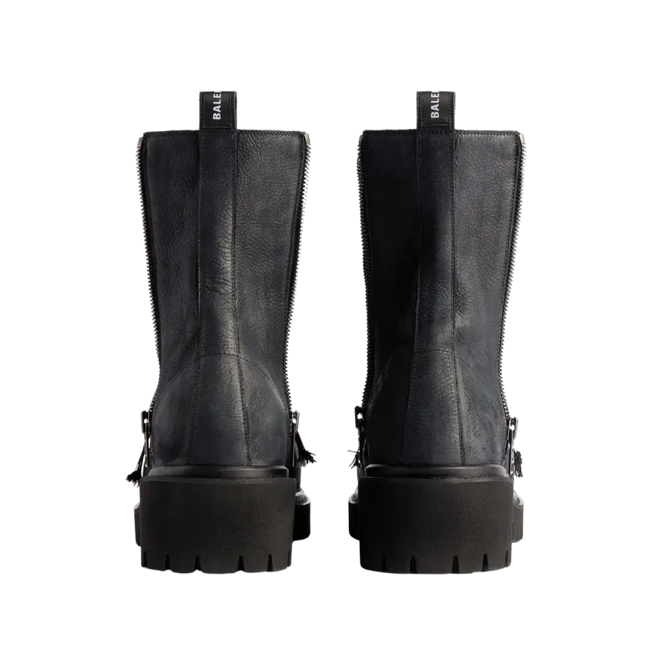 Balenciaga Stomper Zipped Bootie In Black