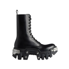 Balenciaga Bulldozer Lace-up Boot Black