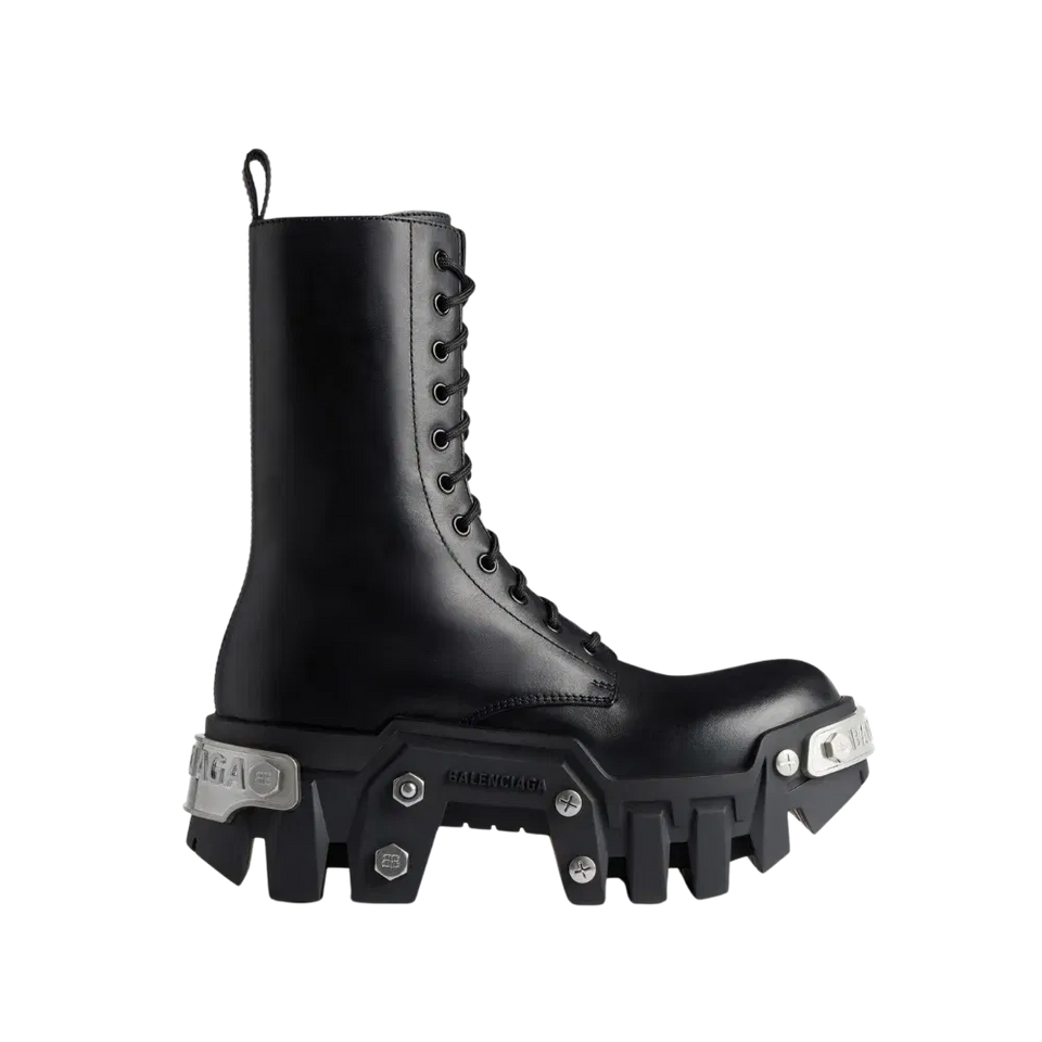 Balenciaga Bulldozer Lace-up Boot Black