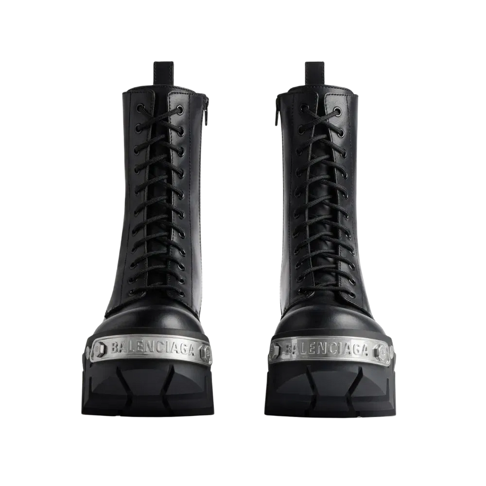 Balenciaga Bulldozer Lace-up Boot Black