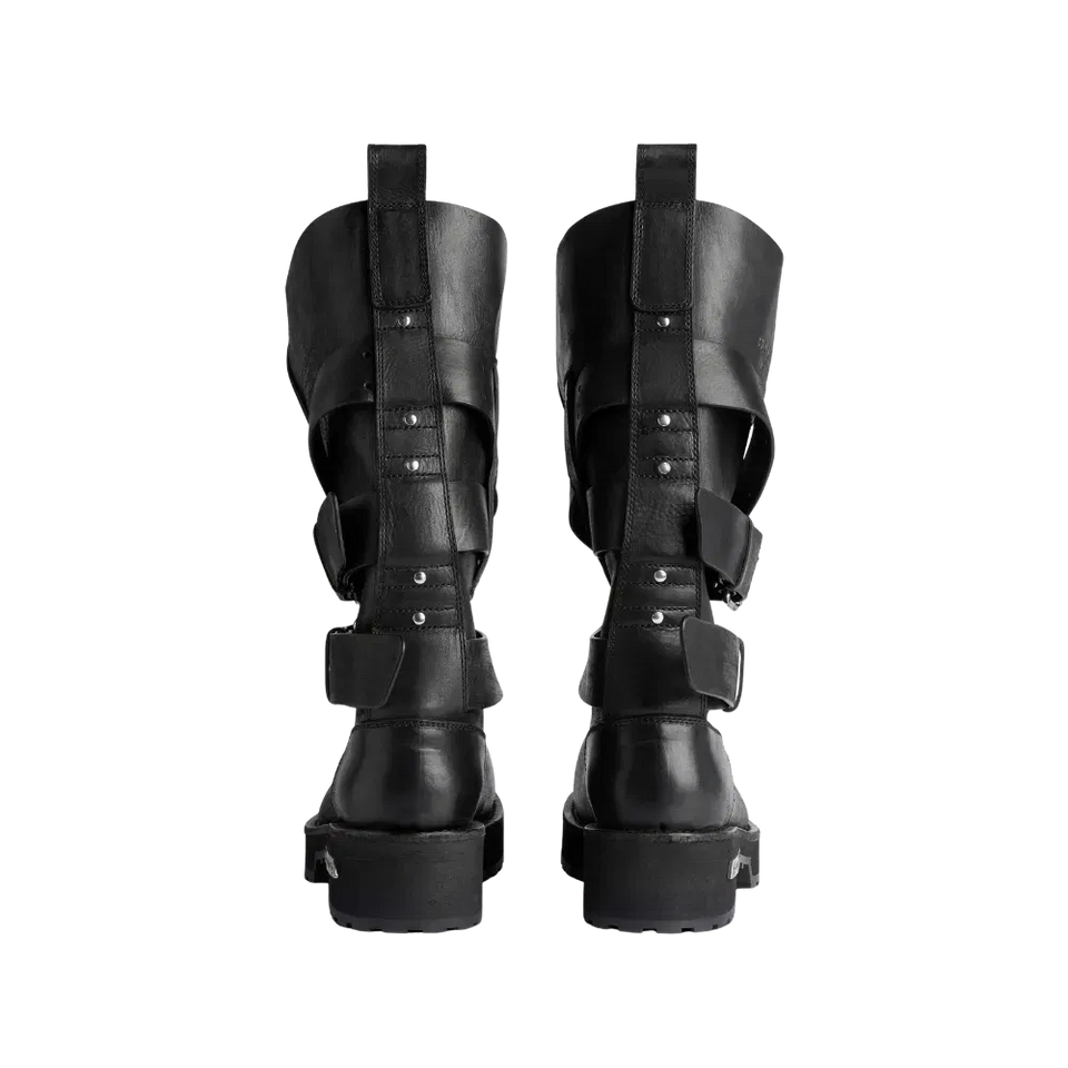 Balenciaga Venom High Boot In Black