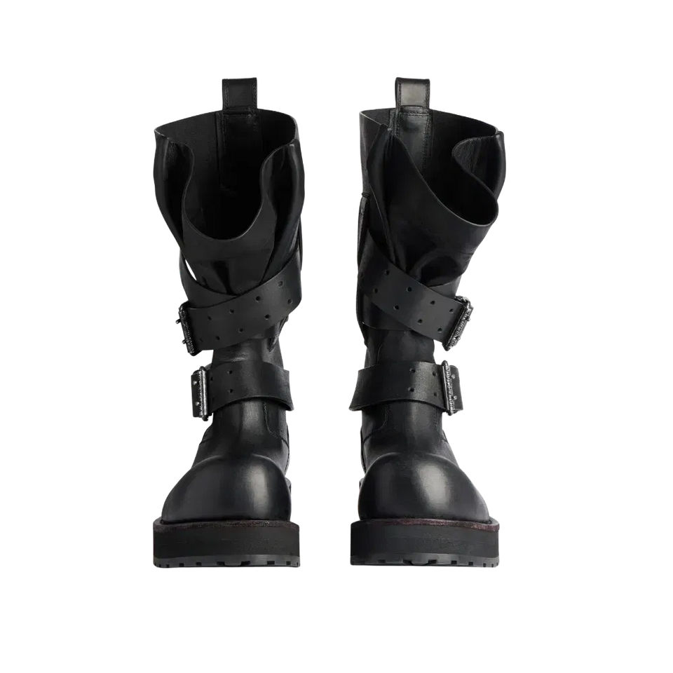 Balenciaga Venom High Boot In Black