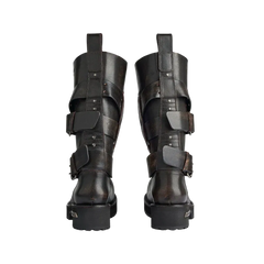 Balenciaga Venom High Boot In Brown