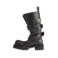 Balenciaga Venom High Boot In Brown