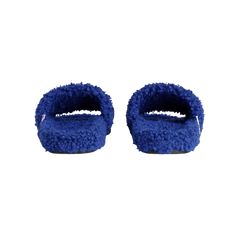 Balenciaga NBA Collaboration Furry Open Mule In Blue