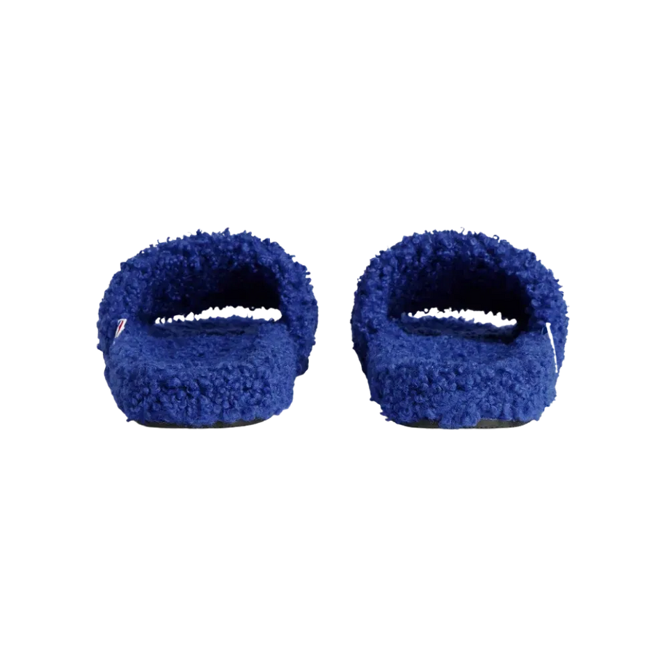 Balenciaga NBA Collaboration Furry Open Mule In Blue