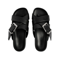 Balenciaga Belt Mule In Black