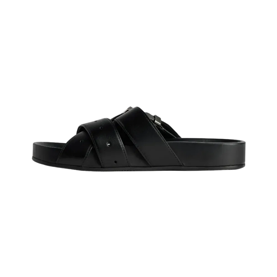 Balenciaga Belt Mule In Black