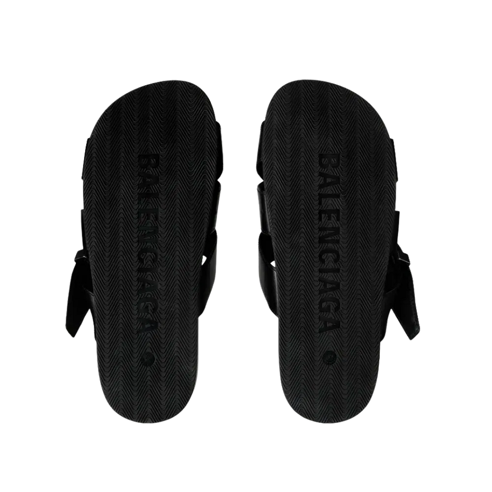 Balenciaga Belt Mule In Black