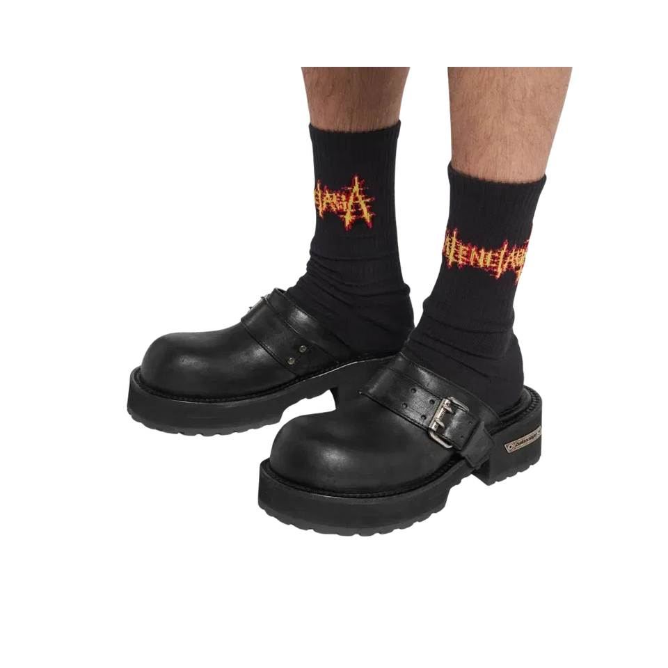 Balenciaga Venom Mule In Black