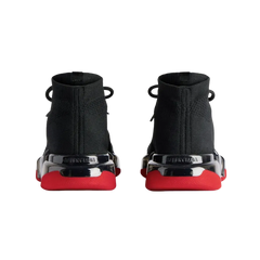 Balenciaga Speed 2.0 Lace-up Recycled Knit Sneaker In Black and Red