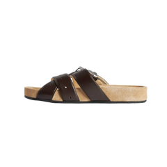 Balenciaga Belt Mule In Moka