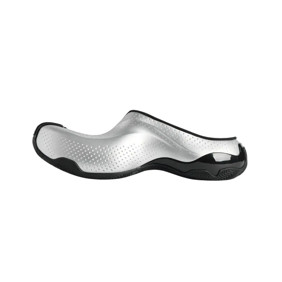 Balenciaga Basketball Mule Sneaker In Silver