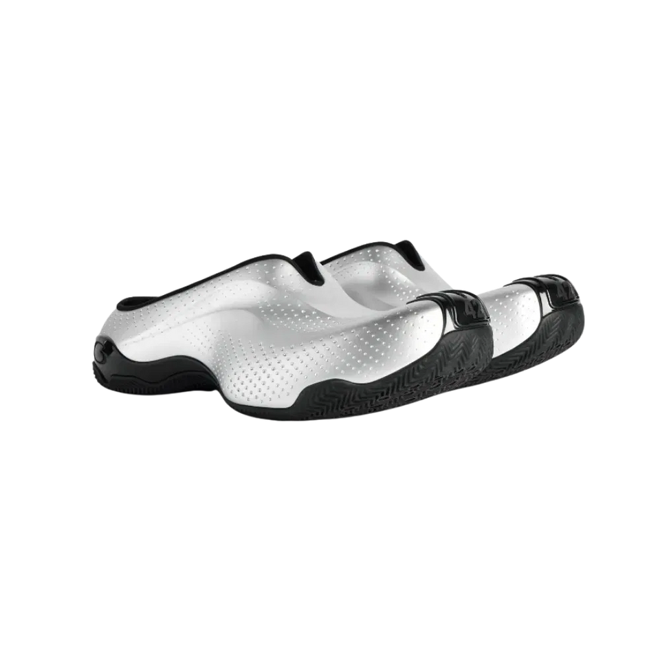 Balenciaga Basketball Mule Sneaker In Silver