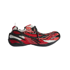 Balenciaga Soleless Sneakers Red Black Silver