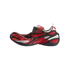 Balenciaga Soleless Sneakers Red Black Silver