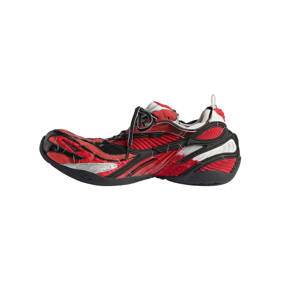 Balenciaga Soleless Sneakers Red Black Silver
