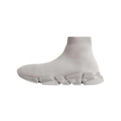 Balenciaga Speed 2.0 Full Clear Sole Recycled Knit Sneaker In Grey