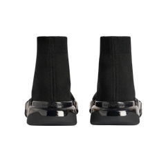 Balenciaga Speed 2.0 Full Clear Sole Recycled Knit Sneaker In Black