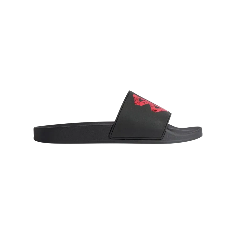 Balenciaga Pool Slide Sandal In Black and Red