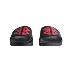 Balenciaga Pool Slide Sandal In Black and Red