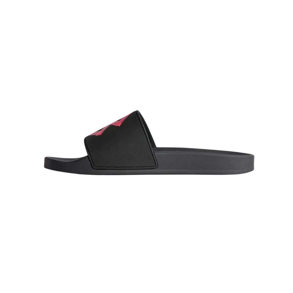 Balenciaga Pool Slide Sandal In Black and Red