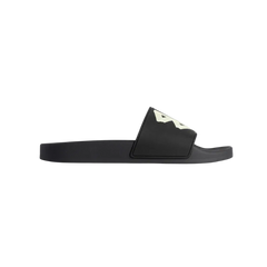 Balenciaga Pool Slides Tape Type Logo - Black Yellow