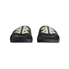 Balenciaga Pool Slides Tape Type Logo - Black Yellow
