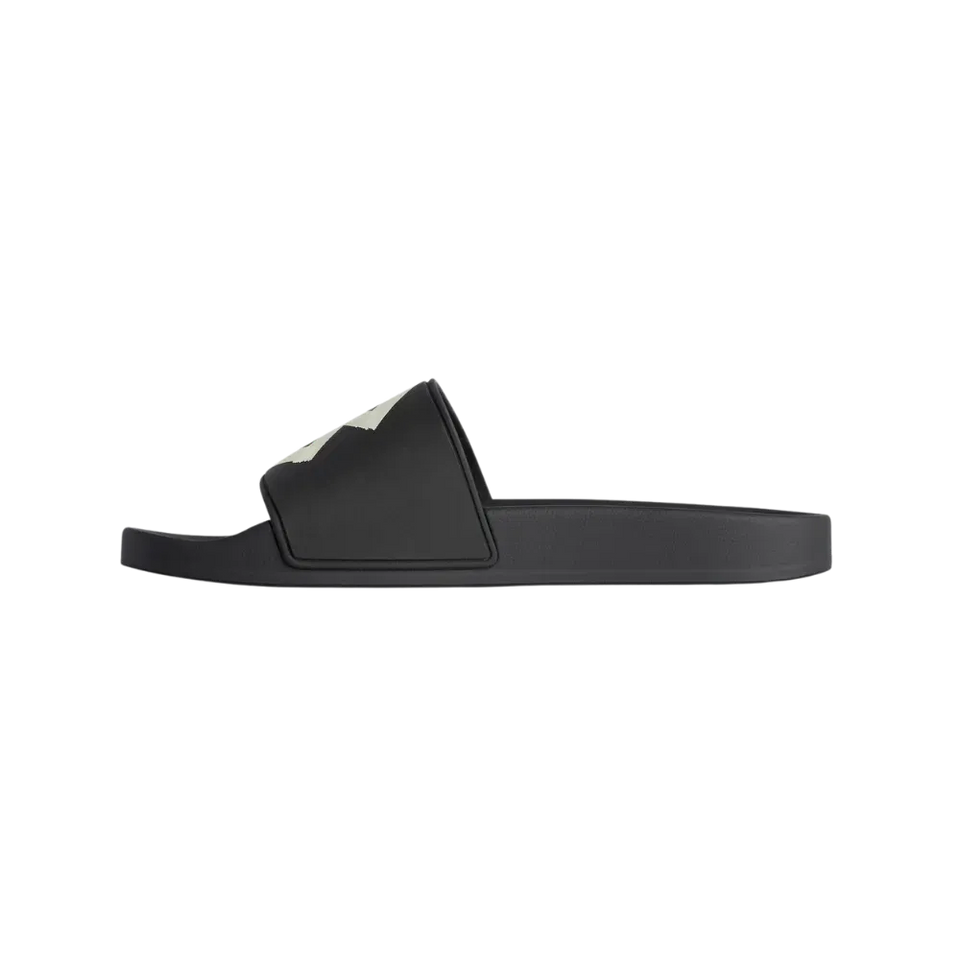 Balenciaga Pool Slides Tape Type Logo - Black Yellow